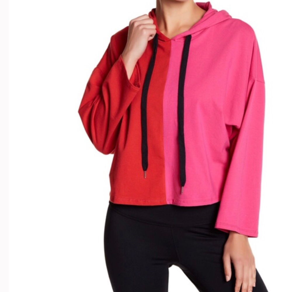 COLOR BLOCK HOODIE 95% COTTON